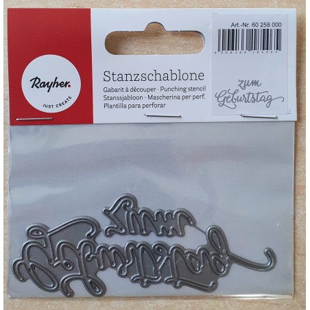 Metall Stanzform zum Geburtstag