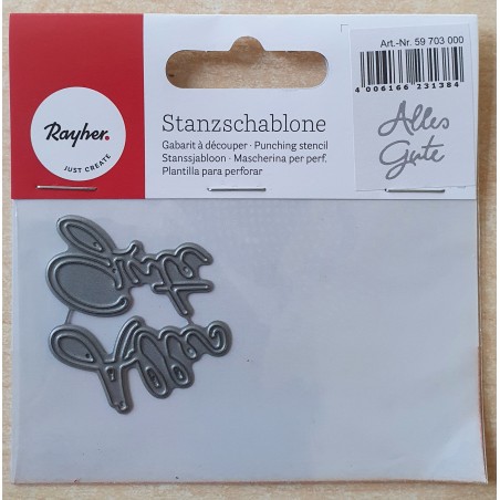 Metall Stanzform Alles Gute