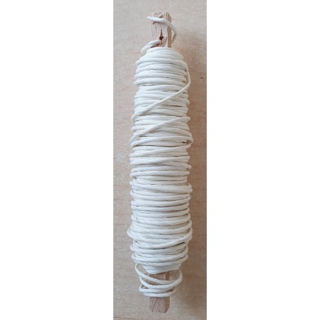Papierdraht creme-weiss