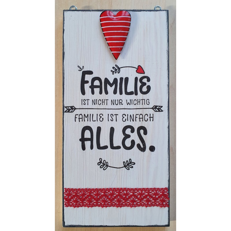 Schild Familie...