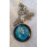 Kette mit Cabochon-Anhänger Einhorn 1