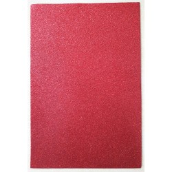 Glitzer Moosgummi rot