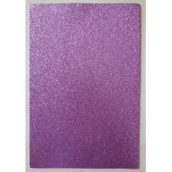 Glitzer Moosgummi lila