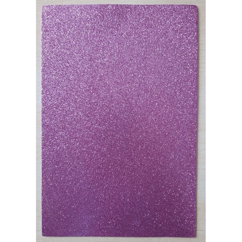 Glitzer Moosgummi lila