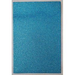 Glitzer Moosgummi türkis