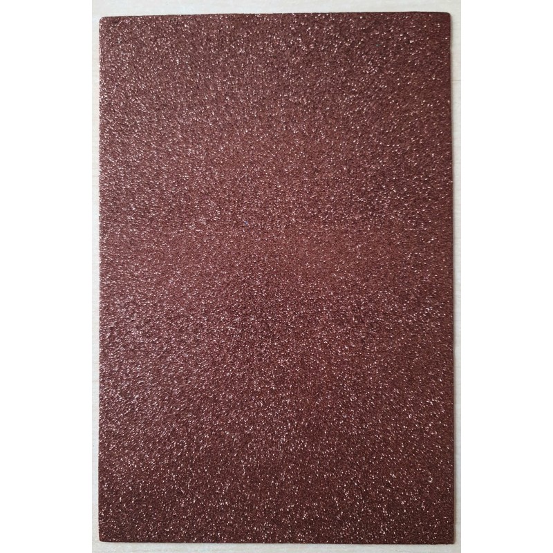 Glitzer Moosgummi braun