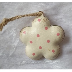 Metall Blume creme