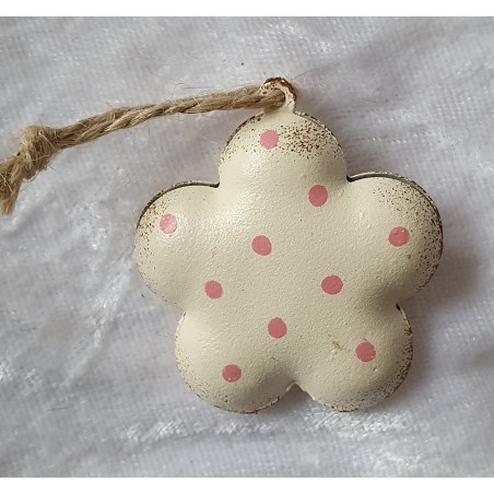 Metall Blume creme