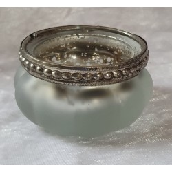 Teelicht milchig/silber