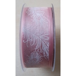 Dekoband Federn rosa