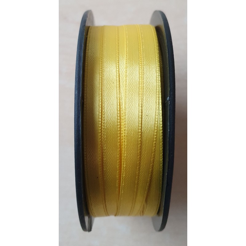 Dekoband Satin gelb