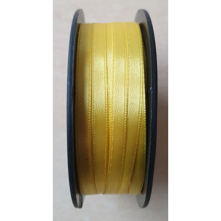 Dekoband Satin gelb