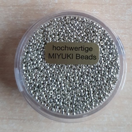 Miyuki Rocailles silber