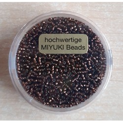 Miyuki Rocailles silverlined smoked topas