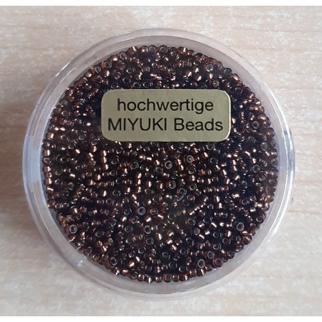 Miyuki Rocailles silverlined smoked topas