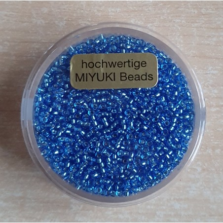 Miyuki Rocailles silverlined light blue
