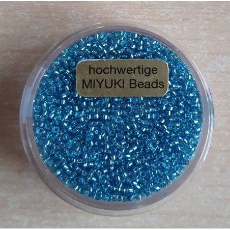Miyuki Rocailles silverlined turquoise