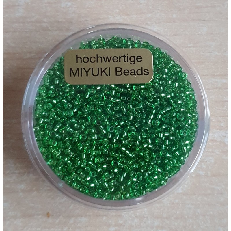 Miyuki Rocailles silverlined peridot