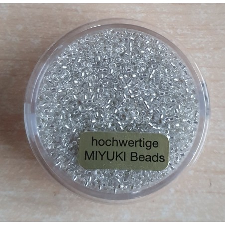 Miyuki Rocailles silverlined crystal