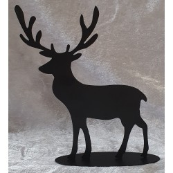 Metall Hirsch schwarz