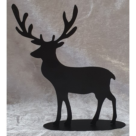 Metall Hirsch schwarz