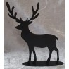 Metall Hirsch schwarz
