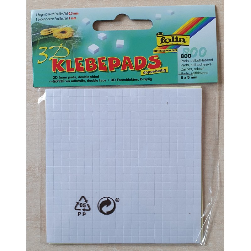 3D Klebepads 5 x 5 mm
