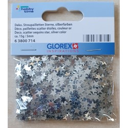 Pailletten Sterne silber