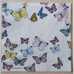 Servietten Schmetterlinge bunt
