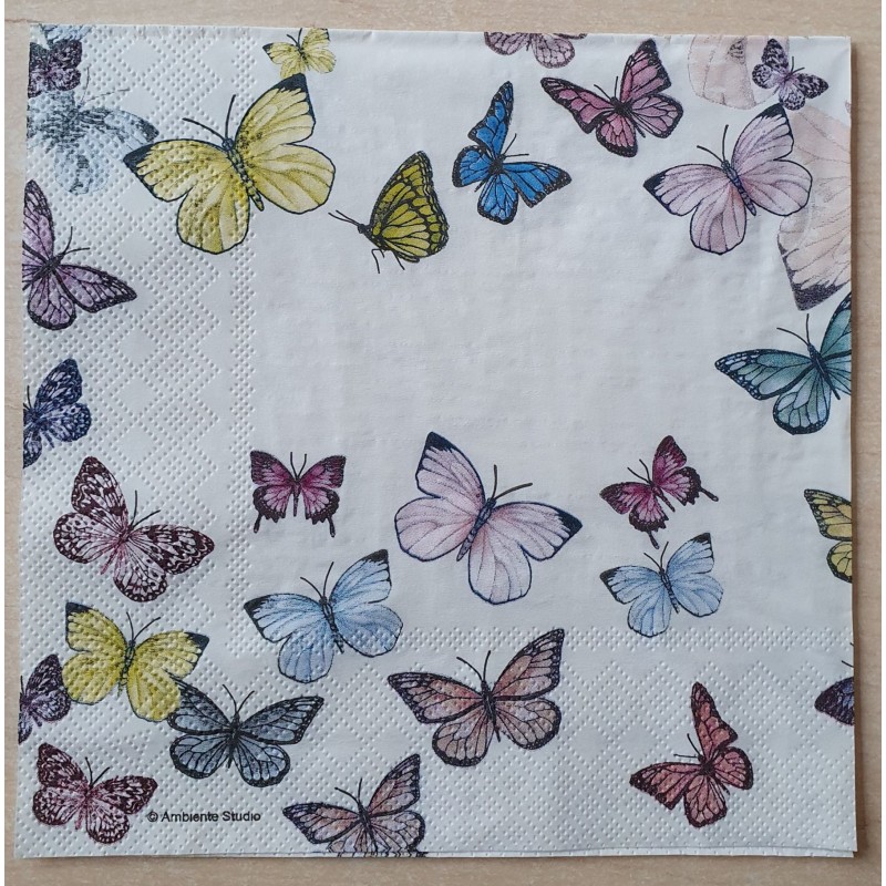 Servietten Schmetterlinge bunt