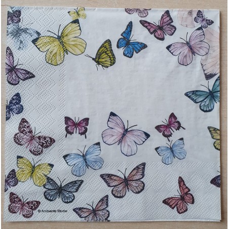 Servietten Schmetterlinge bunt