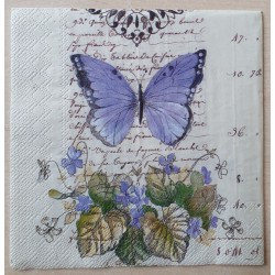 Servietten Schmetterling lila