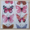 Servietten Schmetterling rosa/pink