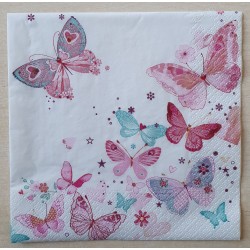 Servietten Schmetterlinge bunt
