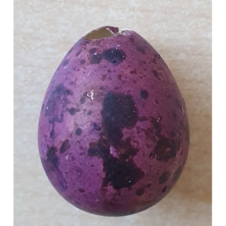 Deko Wachtelei gefärbt violette