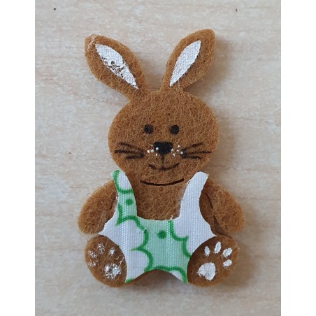 Filz Hase grün
