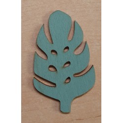 Holz Blatt türkis
