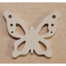 Holz Schmetterling creme