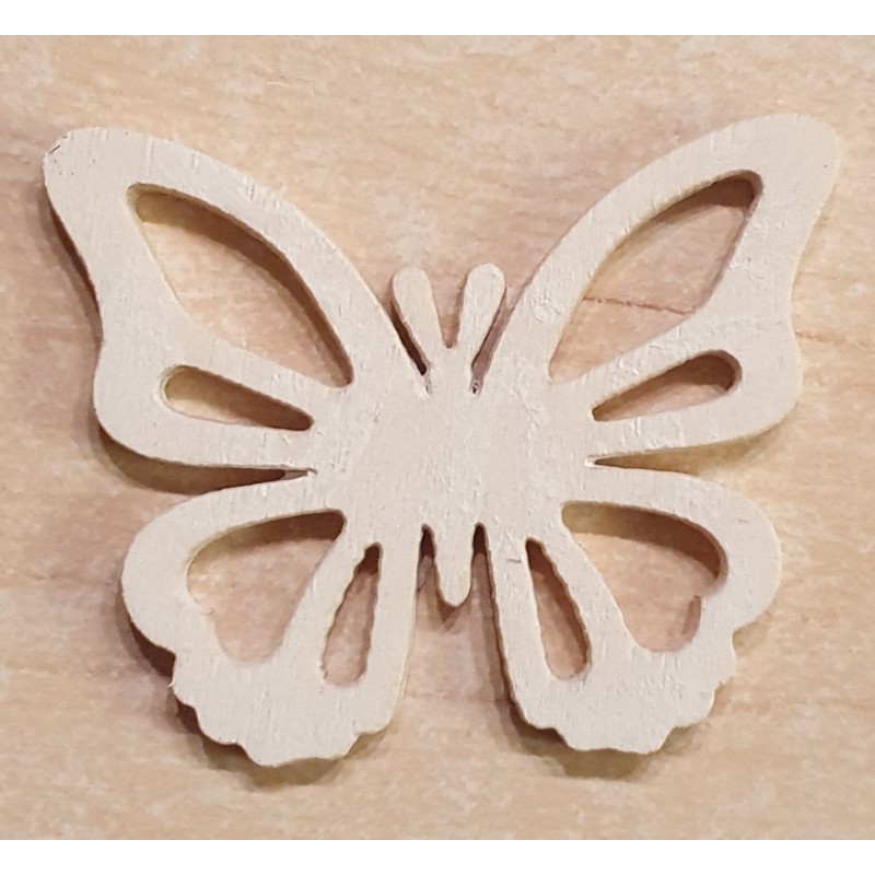 Holz Schmetterling weiss