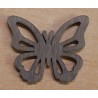 Holz Schmetterling grau
