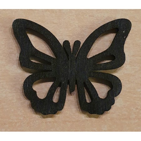Holz Schmetterling schwarz