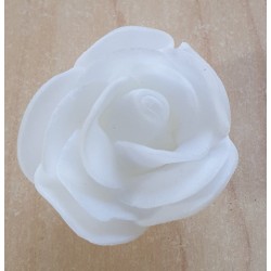 Deko Stoff-Rose weiss