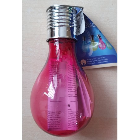 Solar Glühbirne pink