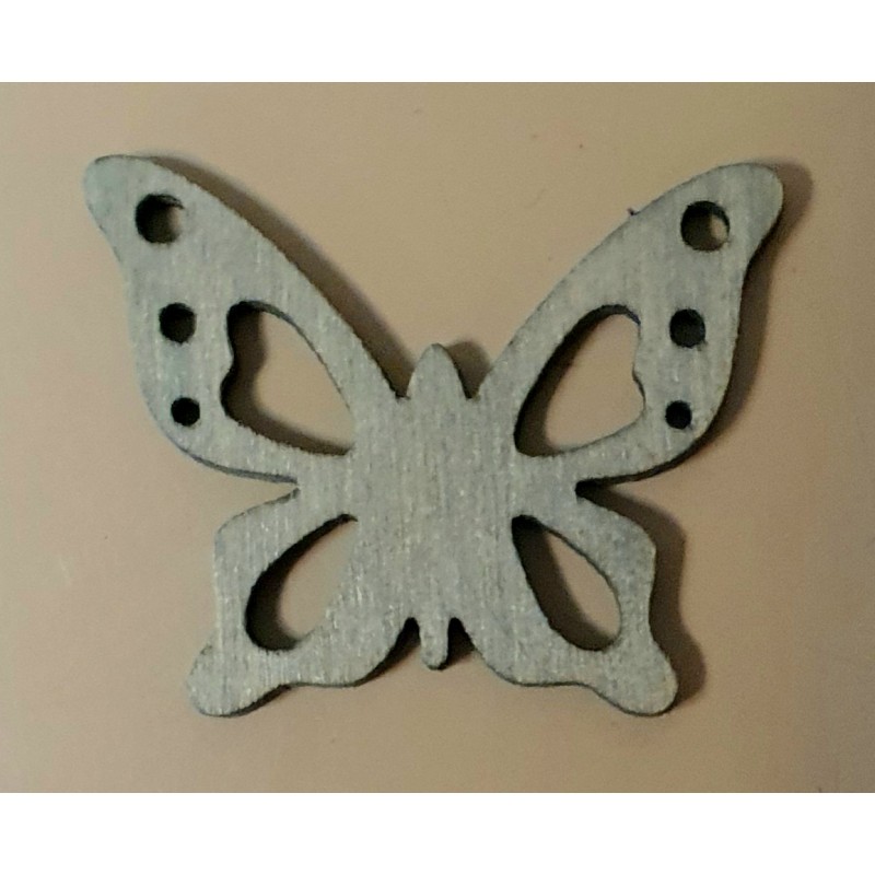 Holz Schmetterling olive