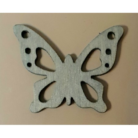 Holz Schmetterling olive
