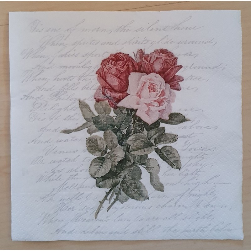Servietten Rosen
