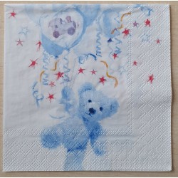Serviette Baby blau