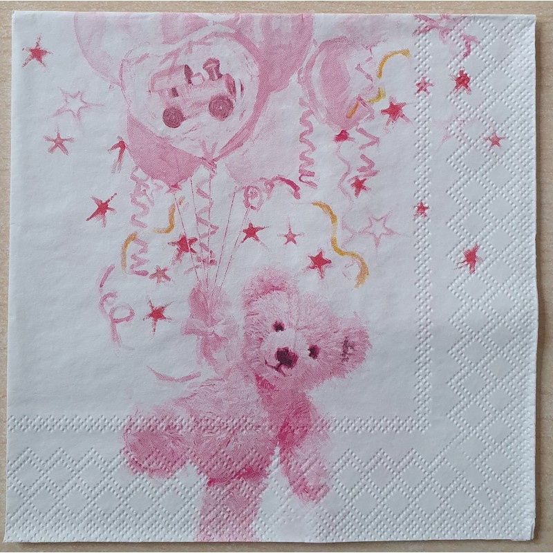 Serviette Baby rosa
