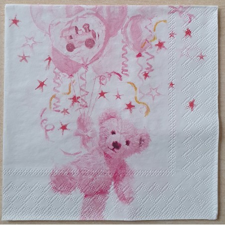 Serviette Baby rosa