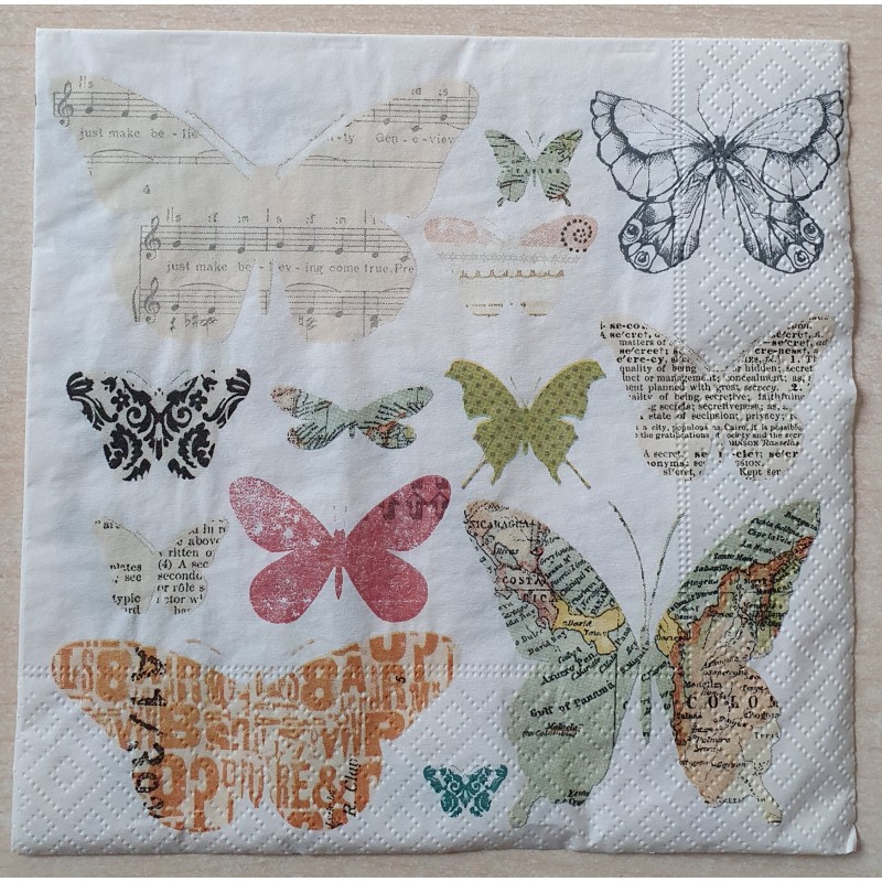 Serviette Schmetterlinge